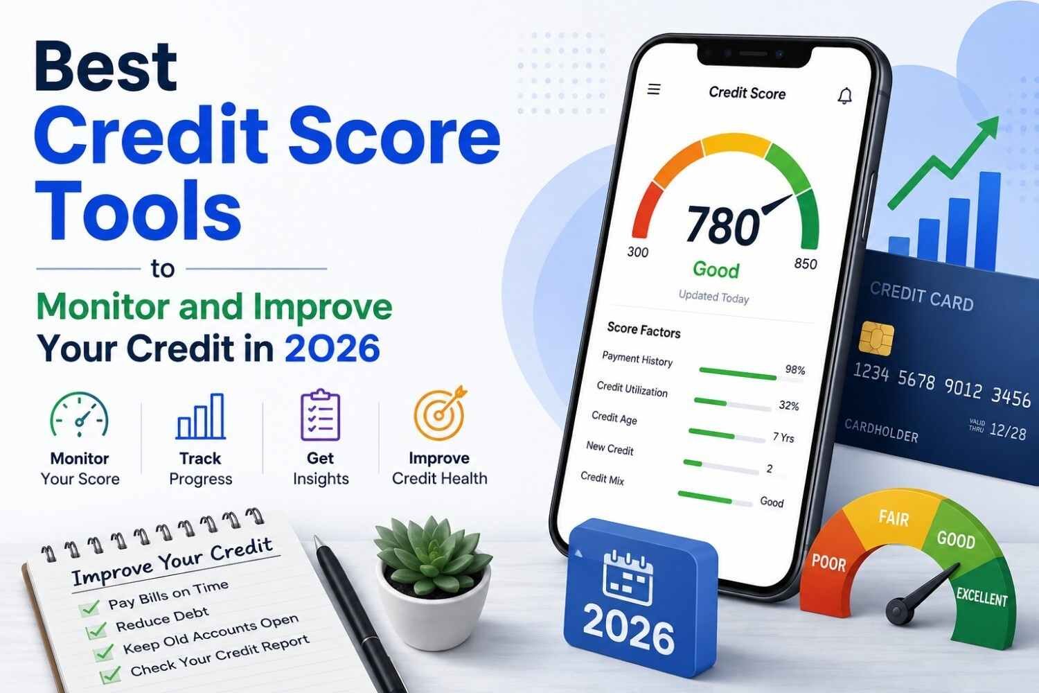 Best Credit Score Tools to Monitor and Improve Your Credit in 2026